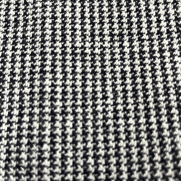 Ann Taylor Black White Tiny Houndstooth Print Pockets Zip Pants Trousers Office - Picture 12 of 12